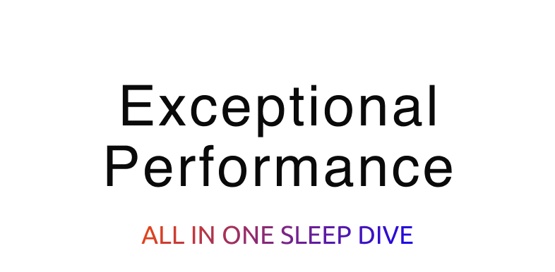 Exceptional Performance
